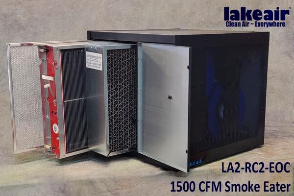 1500 CFM Wall Mount / Ceiling hung Electrostatic Smoke Eater