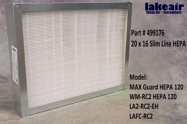 2.5 inch True HEPA Filter for LakeAir Commercial Products