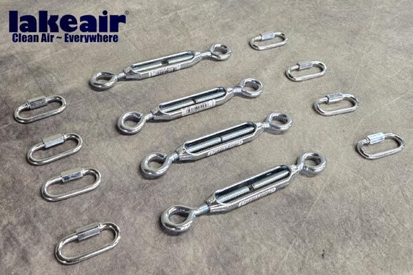 Turnbuckle & Quick Link Kit includes 4 turnbuckles and 8 quik links.