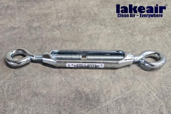 Turnbuckle used to Mount LakeAir ceiling mounted units