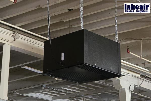 LakeAir CM2-RC2 Hanging from the ceiling