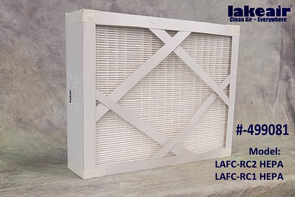 LakeAir HEPA Filter 499081 replacement filter for LAFC-RC2 HEPA